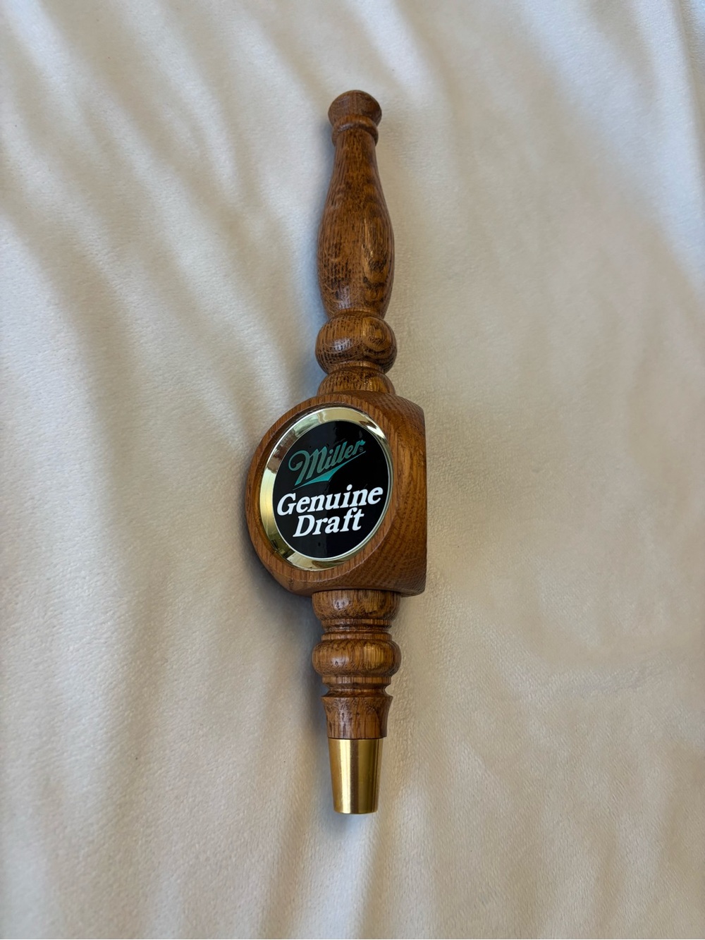Vintage miller genuine draft beer tap handle